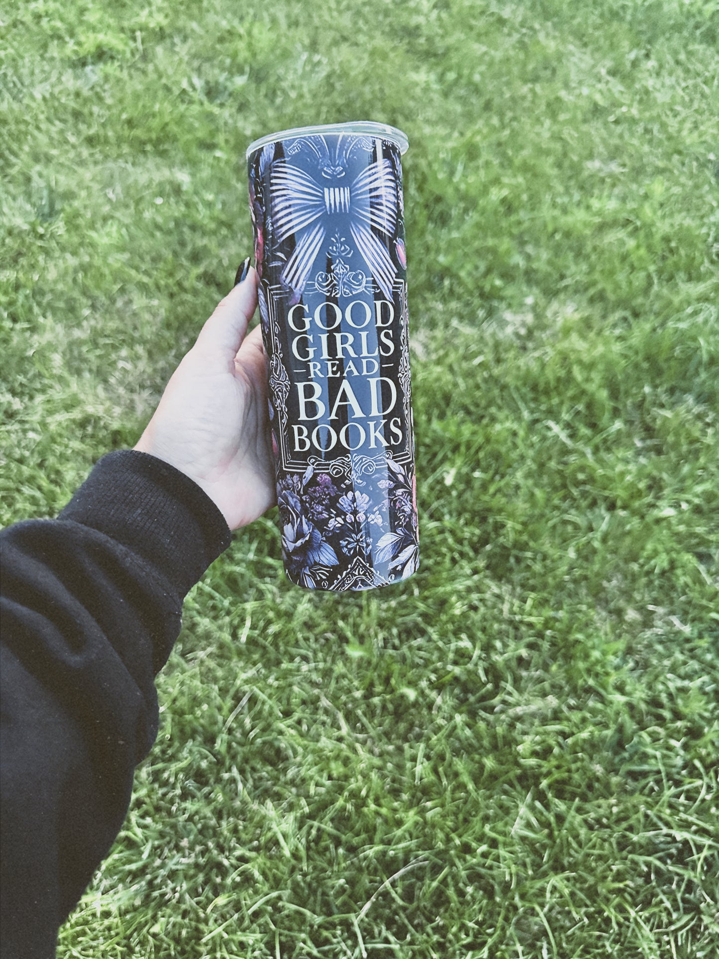 "Good Girls Read Bad Books" Tumbler